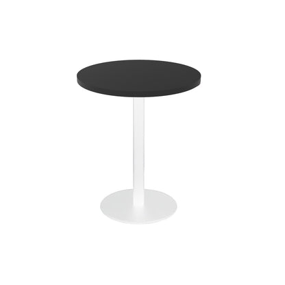 Estilo Round Table — 500mm DIA, Black, White P/C — CBT5 BLK/WS