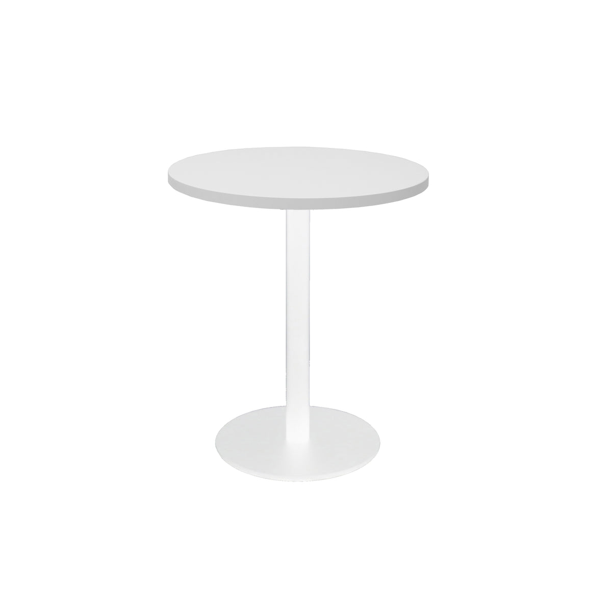 Estilo Round Table — 500mm DIA, Natural White, White P/C — CBT5 NW/WS