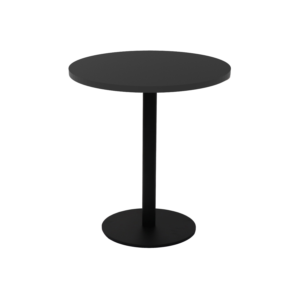 Estilo Round Table — 600mm DIA, Black, Black P/C — CBT6 BLK/BL
