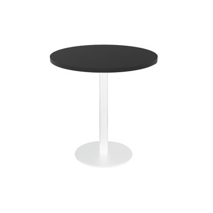 Estilo Round Table — 600mm DIA, Black, White P/C — CBT6 BLK/WS