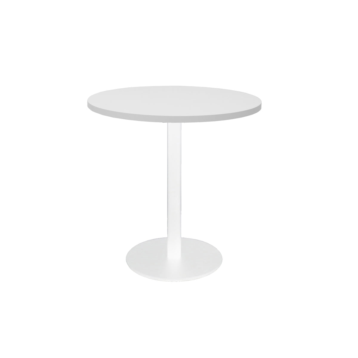 Estilo Round Table — 600mm DIA, Natural White, White P/C — CBT6 NW/WS