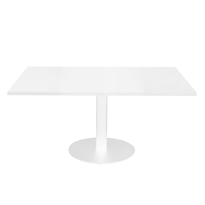 Estilo Square Coffee Table — Natural White, White Satin P/C, 900mmx 900mm — CCT990 NW/WS